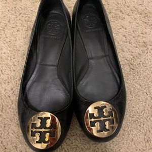 Tory Burch Black Miller Ballet Flats. Size 7